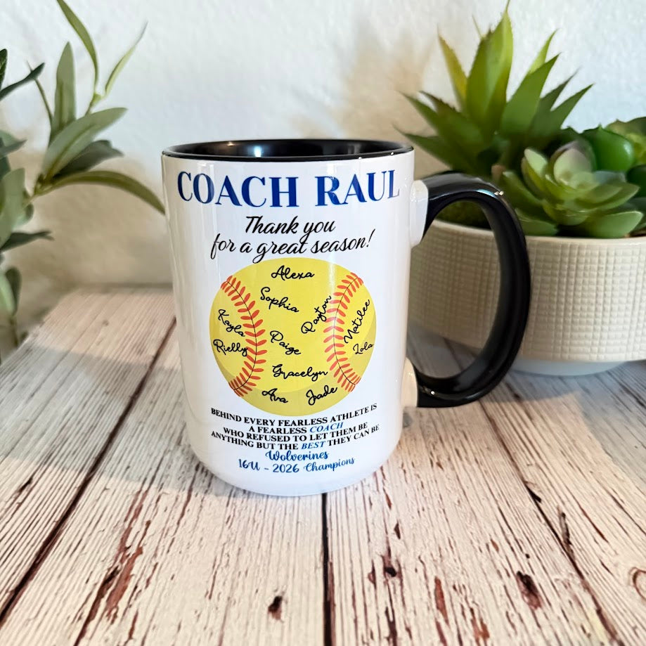 ⚾️ END OF SEASON COACH MUGS 15oz ⚾️