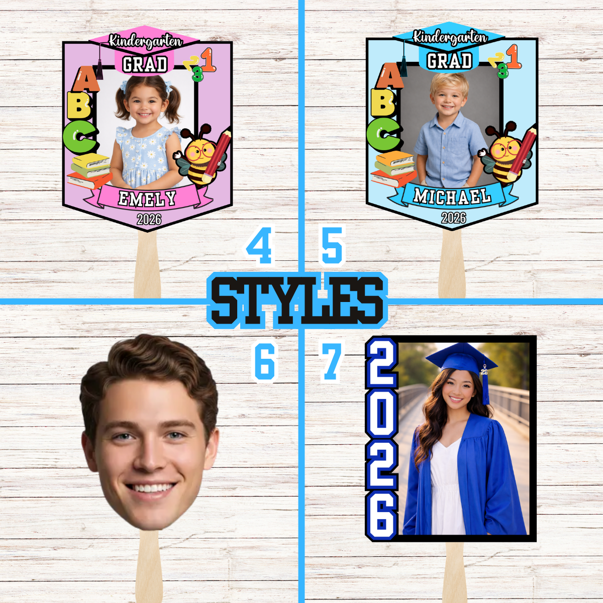 Personalized Grad Fans | Custom Graduation Party Accessories