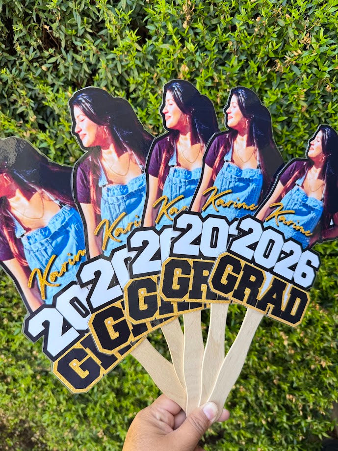 Personalized Grad Fans | Custom Graduation Party Accessories